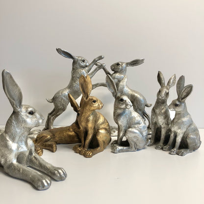 Silver and Bronze Hares